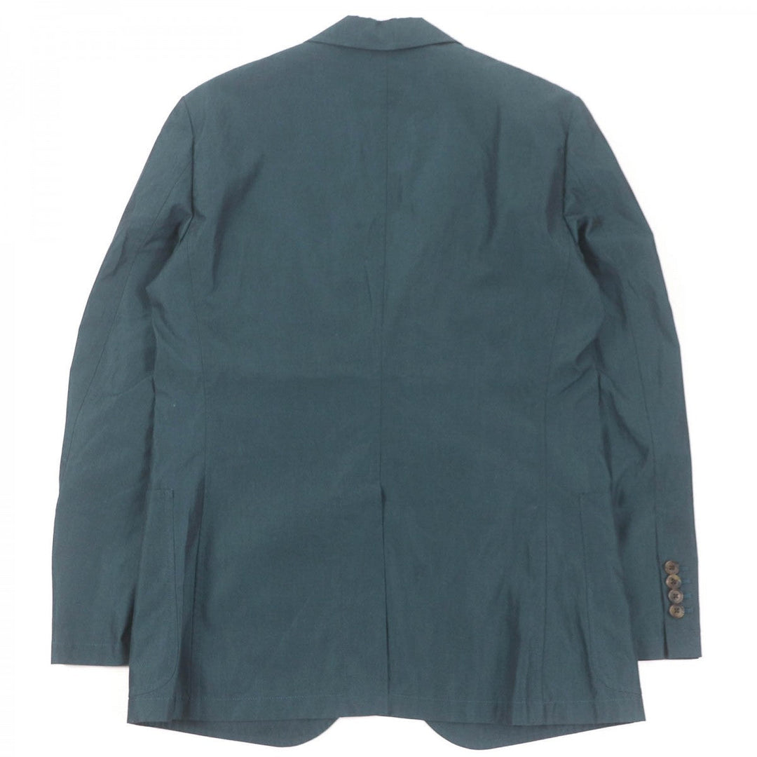 HERMES tailored jacket Main: 100% cotton green mens 48 Used Authentic