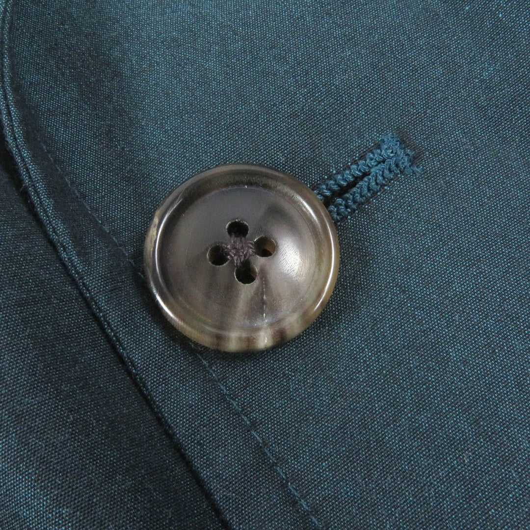 HERMES tailored jacket Main: 100% cotton green mens 48 Used Authentic