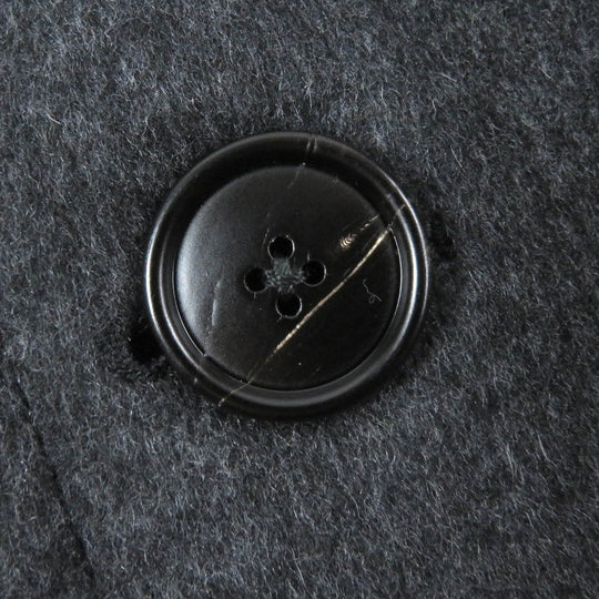 HERMES coat Main: 100% cashmere, part: 100% cotton, part: lamb leather Charbon MANTEAU LIVERPOOL DOUBLE mens 48 Used Authentic