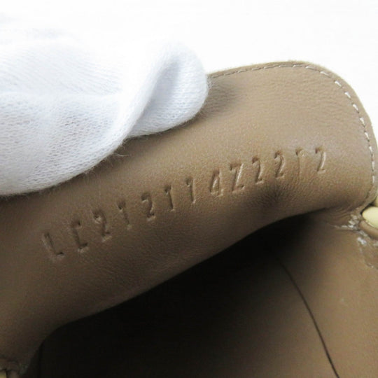 HERMES loafers 35H 212114Z Main: Leather White beige Moccasin Destan Women 35.5 Used Authentic