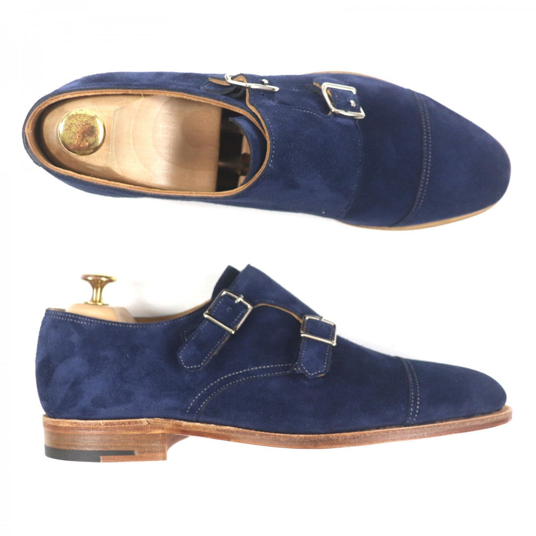 John Lobb Leather shoes Main: Suede leather Navy William mens 7 Used Authentic