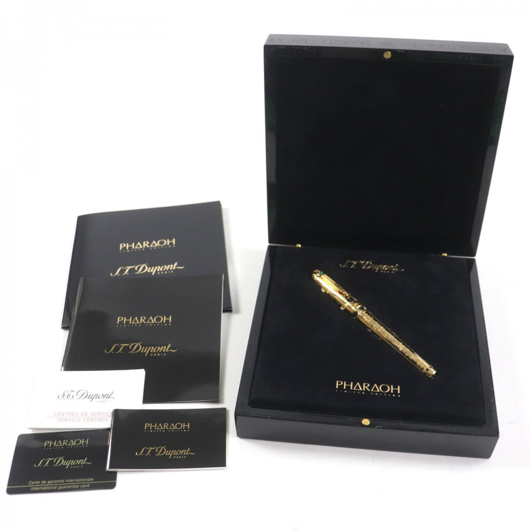Dupont fountain pen Pen tip: 18K gold Limited Edition Pharaoh mens Used Authentic
