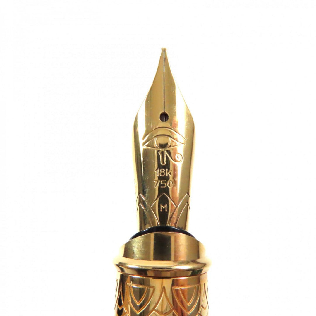 Dupont fountain pen Pen tip: 18K gold Limited Edition Pharaoh mens Used Authentic