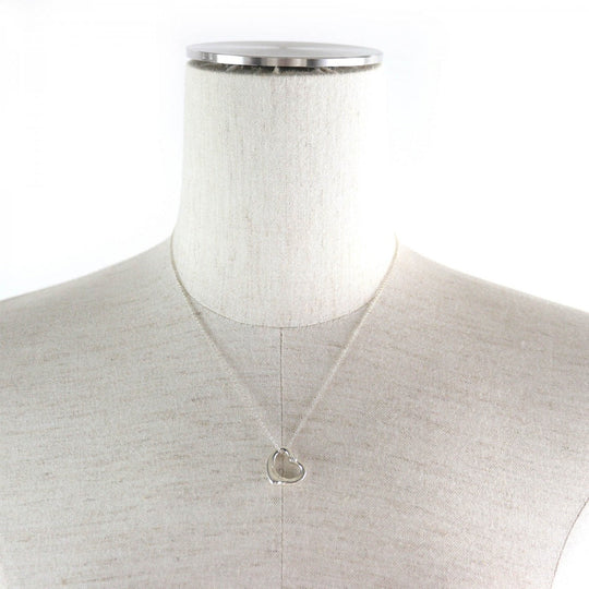 TIFFANY&Co. Necklace Ag925 Silver El Saperetti Open Heart Pendant