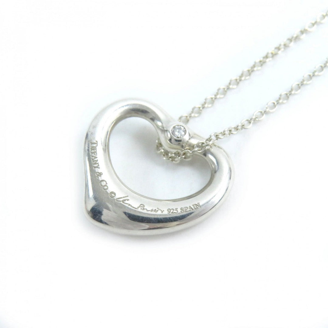 TIFFANY&Co. Necklace Ag925 Silver El Saperetti Open Heart Pendant