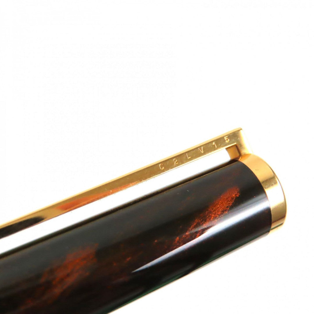 Dupont fountain pen Pen tip: 18K Dark brown gold Montparnasse mens Used Authentic