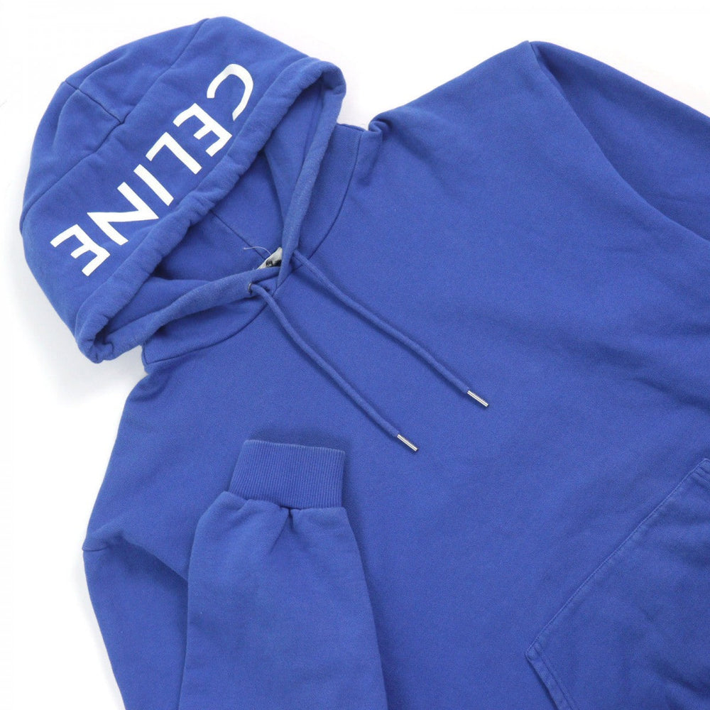 CELINE Hoodie 2Y499052H Outer: 100% cotton, part: 96% cotton, part: 4% polyurethane Blue white mens L Used Authentic