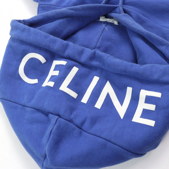 CELINE Hoodie 2Y499052H Outer: 100% cotton, part: 96% cotton, part: 4% polyurethane Blue white mens L Used Authentic