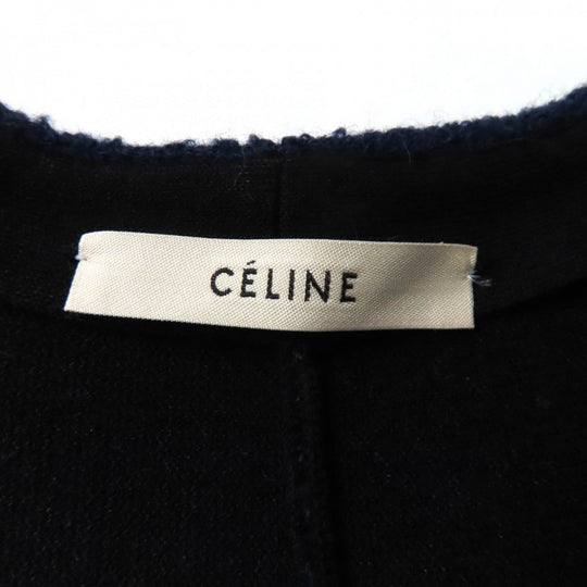 CELINE flare skirt Rayon Navy M
