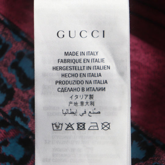 GUCCI skinny pants 548271 Main: 98% cotton, Main: 2% polyurethane, Part: Cowhide Pink blue mens 28 Used Authentic