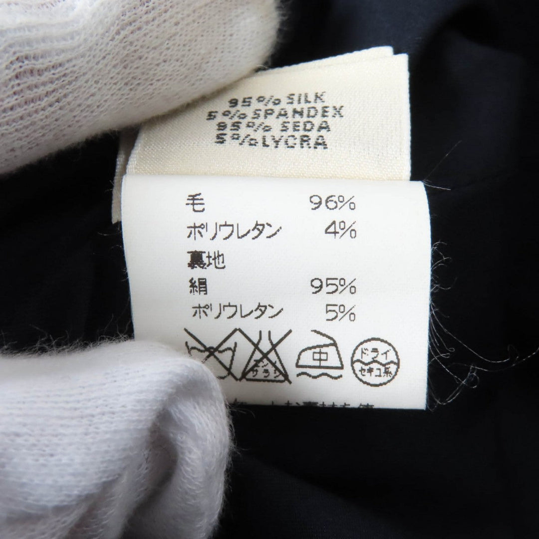 HERMES tailored jacket wool Dark navy 42