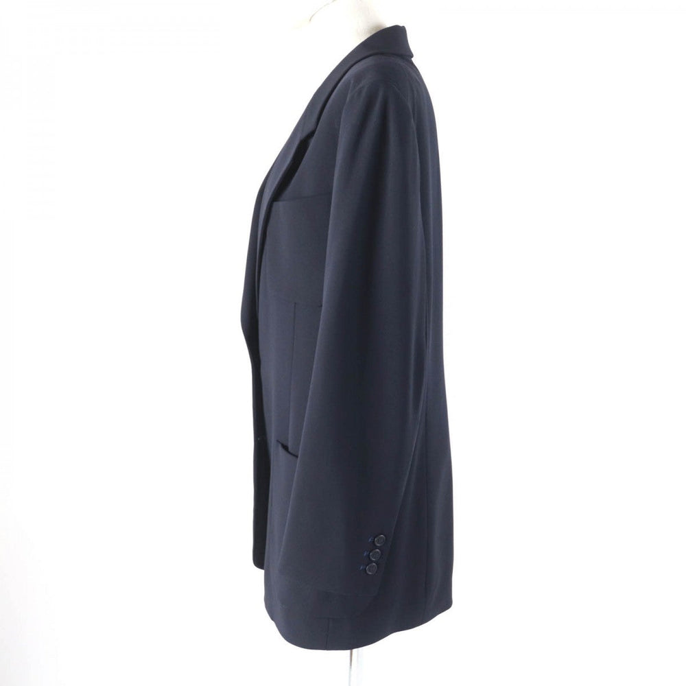 HERMES tailored jacket wool Dark navy 42