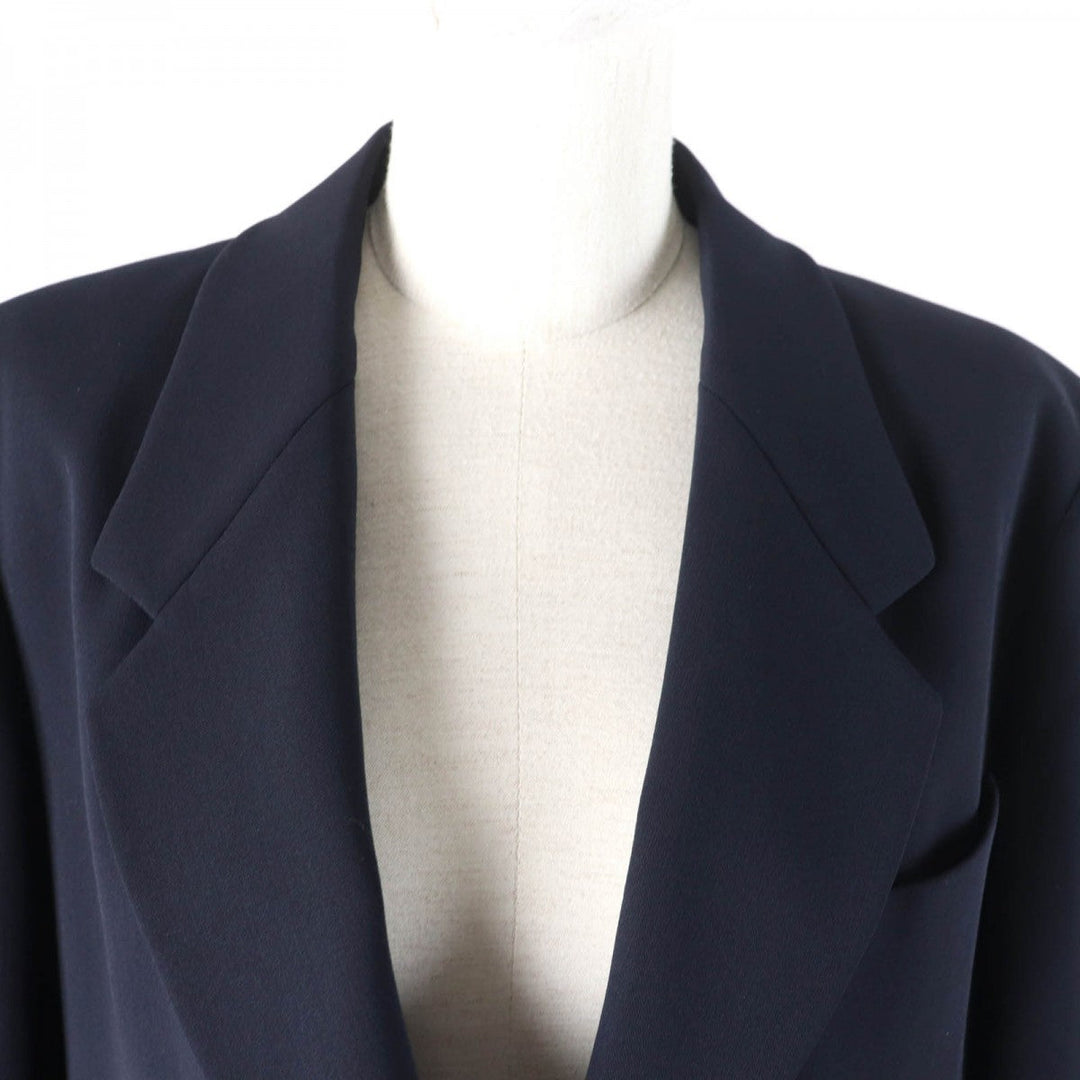 HERMES tailored jacket wool Dark navy 42