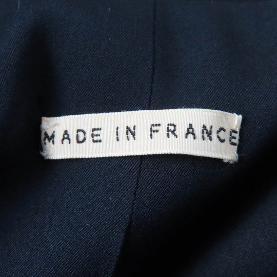 HERMES tailored jacket wool Dark navy 42