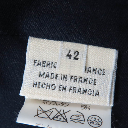 HERMES tailored jacket wool Dark navy 42