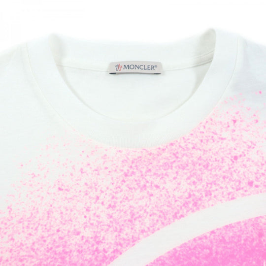 MONCLER Short sleeve T-shirt cotton White pink M