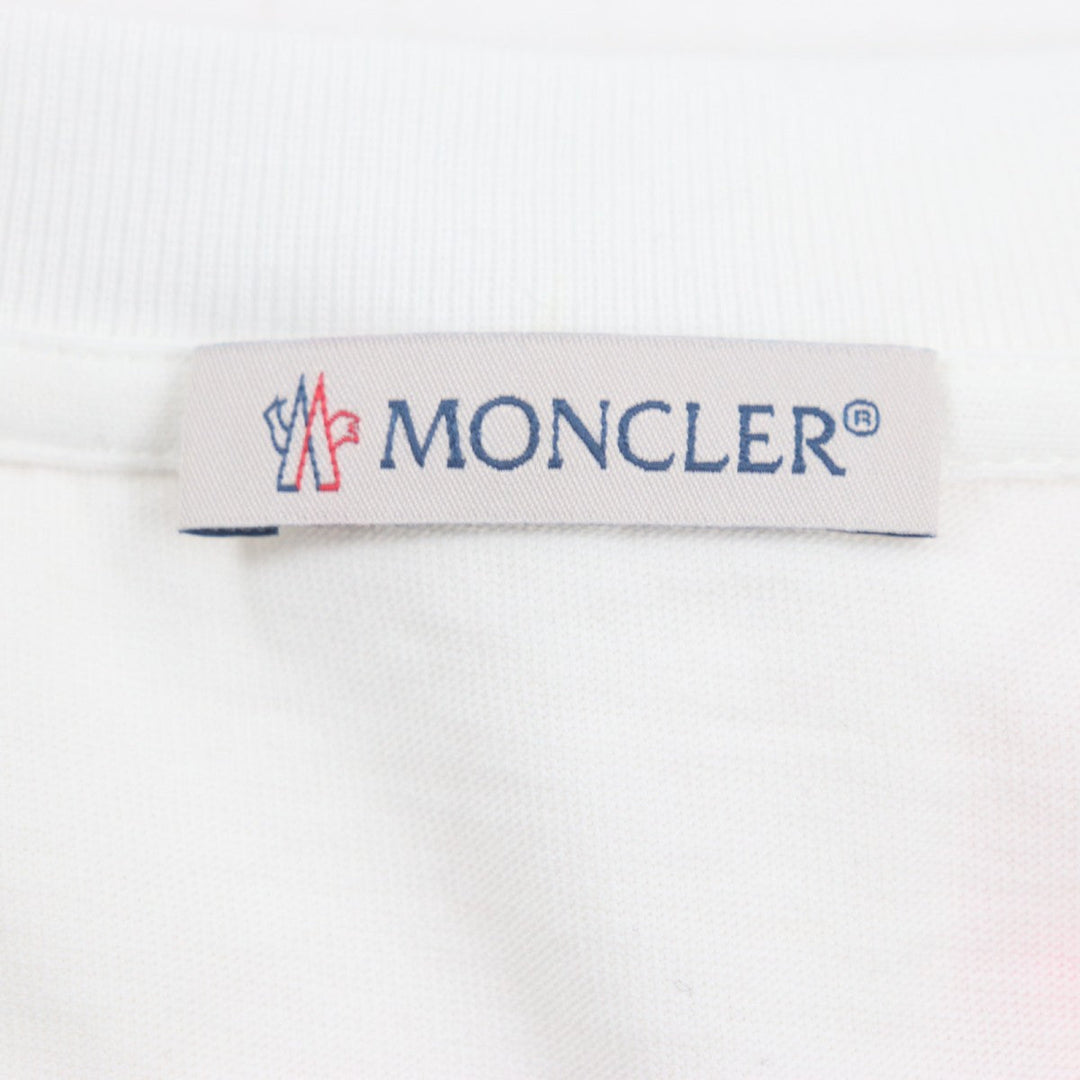 MONCLER Short sleeve T-shirt cotton White pink M