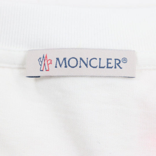 MONCLER Short sleeve T-shirt cotton White pink M