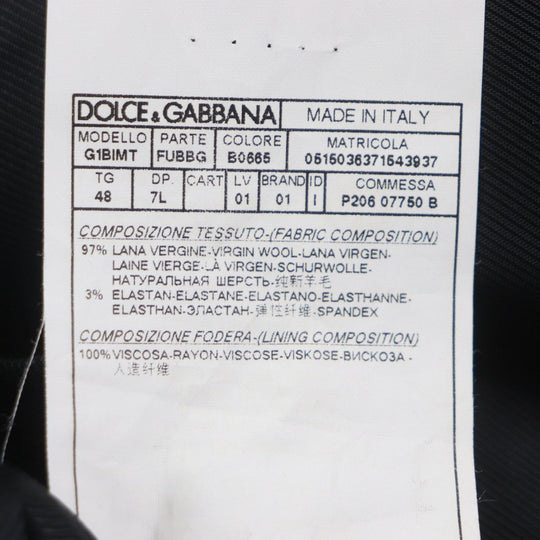 DOLCE&GABBANA setup Outer: 97% wool, Outer: 3% elastane, Lining: 100% rayon Dark navy MARTINI mens 48 Used Authentic