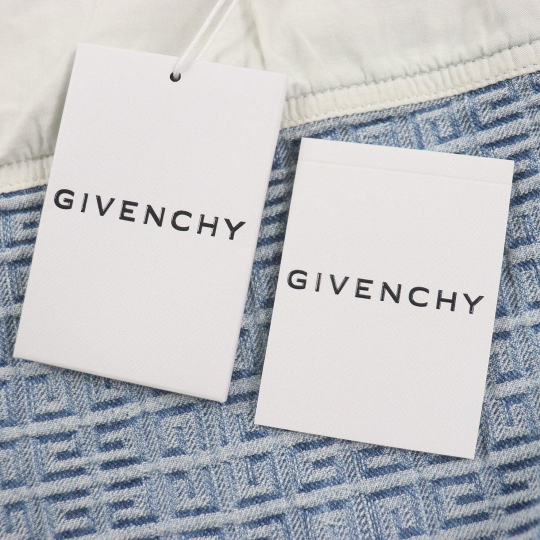 GIVENCHY Denim Jacket BM012N50P9 Main: 100% cotton Light blue 4G mens L Used Authentic