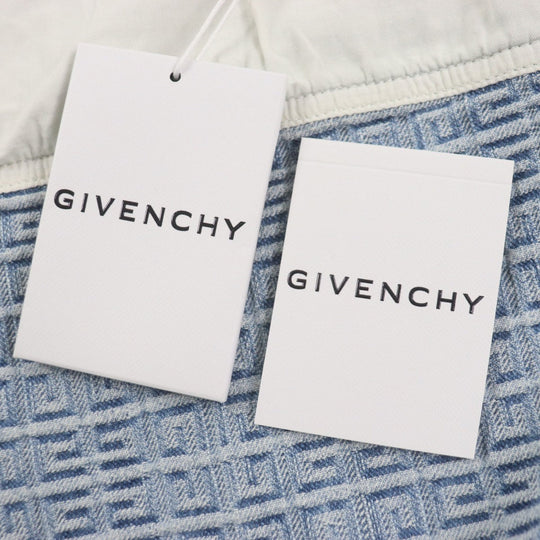 GIVENCHY Denim Jacket BM012N50P9 Main: 100% cotton Light blue 4G mens L Used Authentic