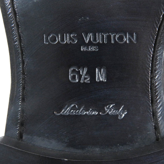LOUIS VUITTON Dress shoes Main: Leather Dark navy mens 6.5 Used Authentic