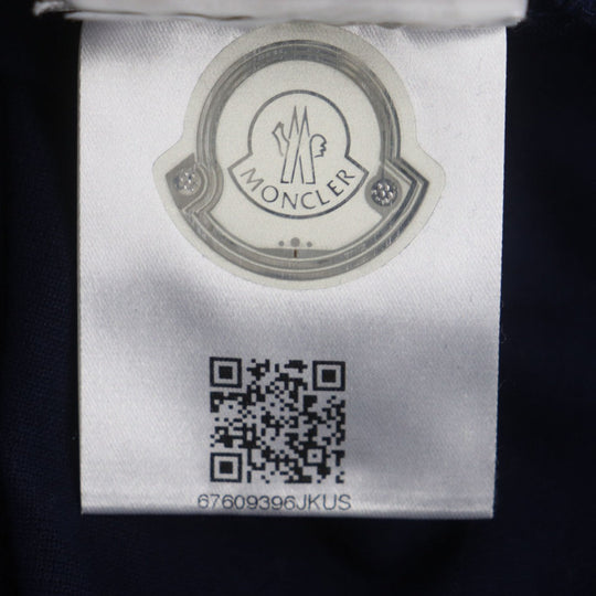 MONCLER Short sleeve polo shirt cotton Navy S