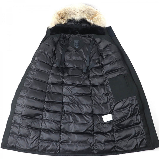 CANADA GOOSE down coat 2574L Outer: 100% polyester, Lining: 100% polyester, Part: 86% polyester, Part: 14% polyurethane, Filling: 80% down black Elrose Parka Elrose Hoodie Women S Used Authentic
