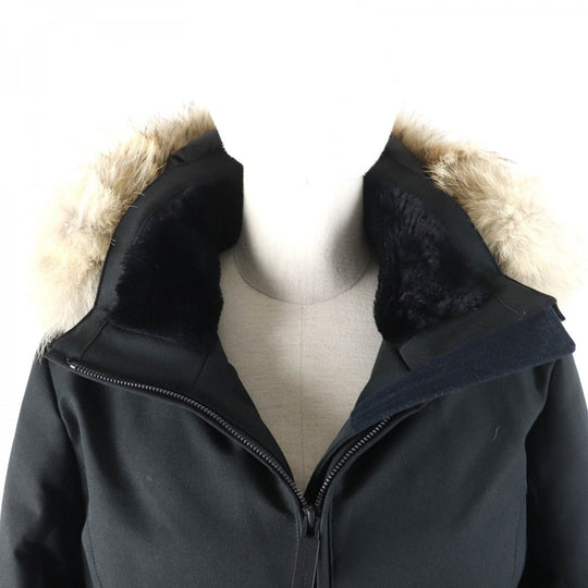 CANADA GOOSE down coat 2574L Outer: 100% polyester, Lining: 100% polyester, Part: 86% polyester, Part: 14% polyurethane, Filling: 80% down black Elrose Parka Elrose Hoodie Women S Used Authentic