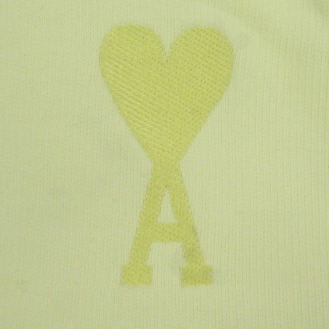 AMI Paris Hoodie E22USW202 cotton Pastel yellow mens XS Used Authentic