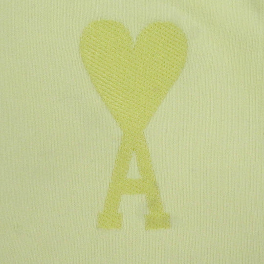 AMI Paris Hoodie E22USW202 cotton Pastel yellow mens XS Used Authentic