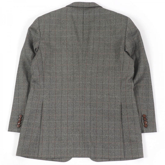 BURBERRY tailored jacket Outer: 80% wool, Outer: 20% angora, Lining: polyester, Lining: cupra, Sleeve lining: cupra gray mens 98-88-175 Used Authentic
