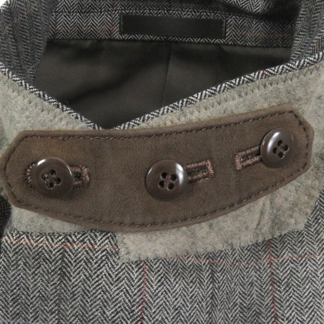 BURBERRY tailored jacket Outer: 80% wool, Outer: 20% angora, Lining: polyester, Lining: cupra, Sleeve lining: cupra gray mens 98-88-175 Used Authentic