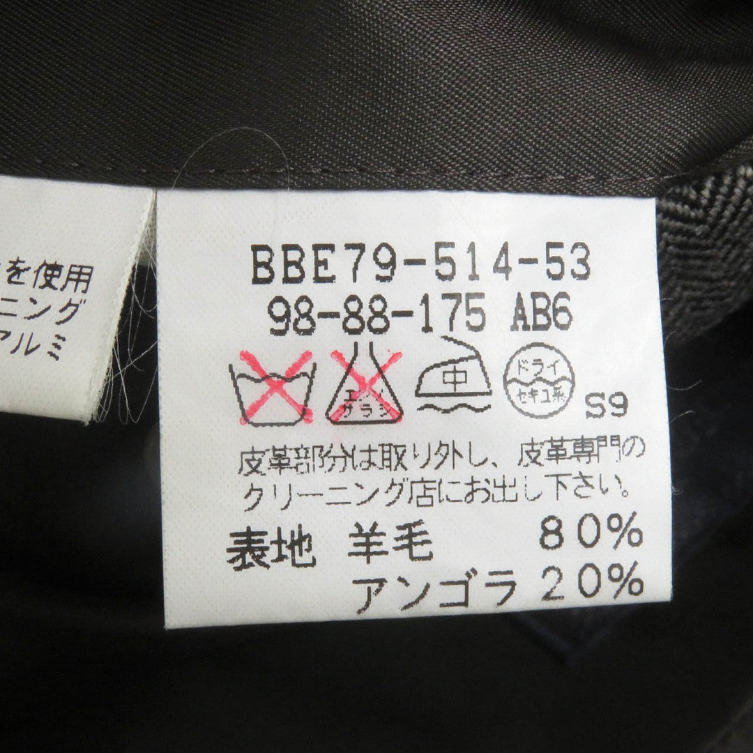 BURBERRY tailored jacket Outer: 80% wool, Outer: 20% angora, Lining: polyester, Lining: cupra, Sleeve lining: cupra gray mens 98-88-175 Used Authentic