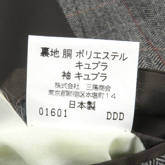 BURBERRY tailored jacket Outer: 80% wool, Outer: 20% angora, Lining: polyester, Lining: cupra, Sleeve lining: cupra gray mens 98-88-175 Used Authentic