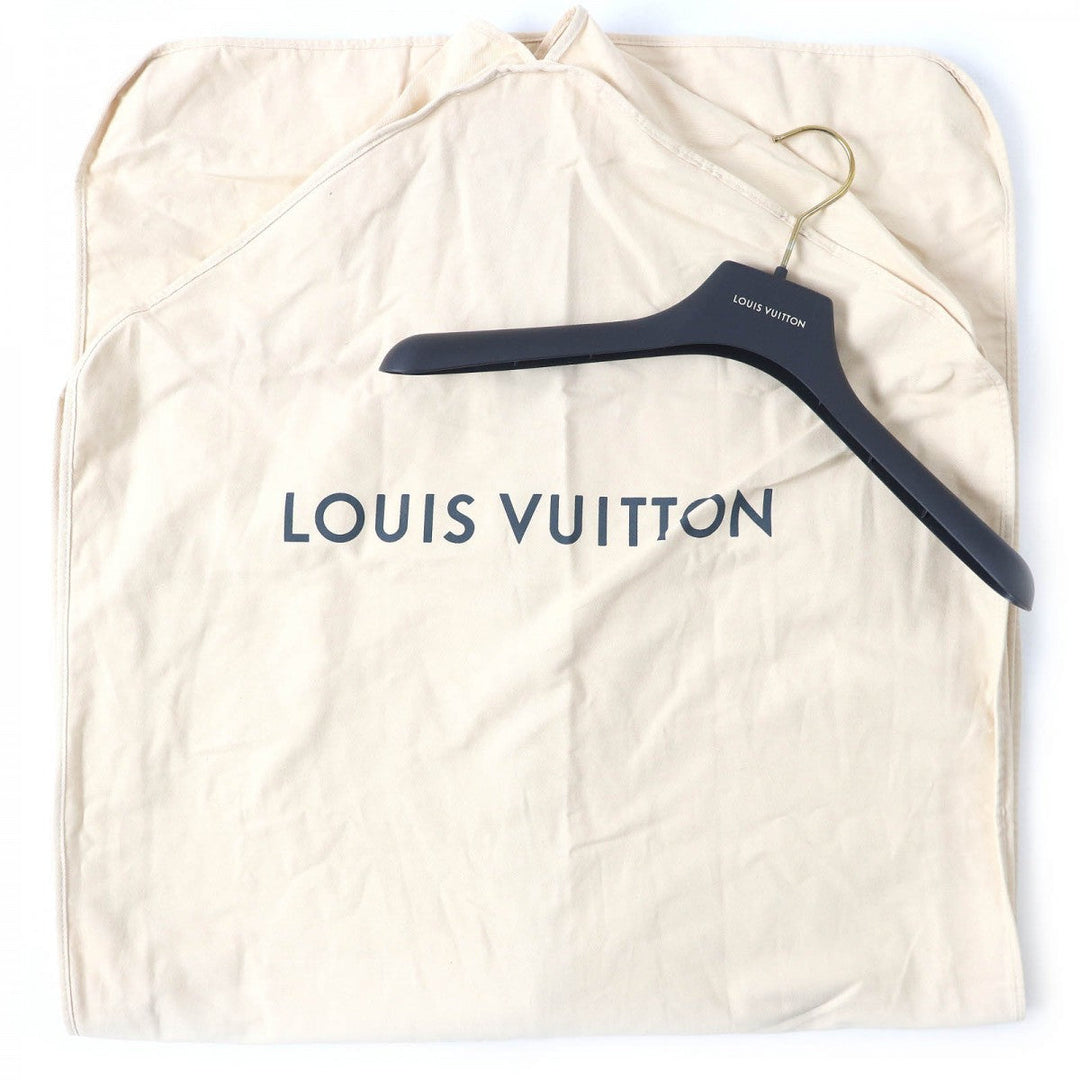 LOUIS VUITTON coat Outer: 99% wool, Outer: 1% silk, Lining: 53% rayon, Lining: 47% cupra, Leather part: sheepskin beige Women 38 Used Authentic