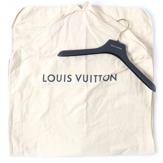 LOUIS VUITTON coat Outer: 99% wool, Outer: 1% silk, Lining: 53% rayon, Lining: 47% cupra, Leather part: sheepskin beige Women 38 Used Authentic