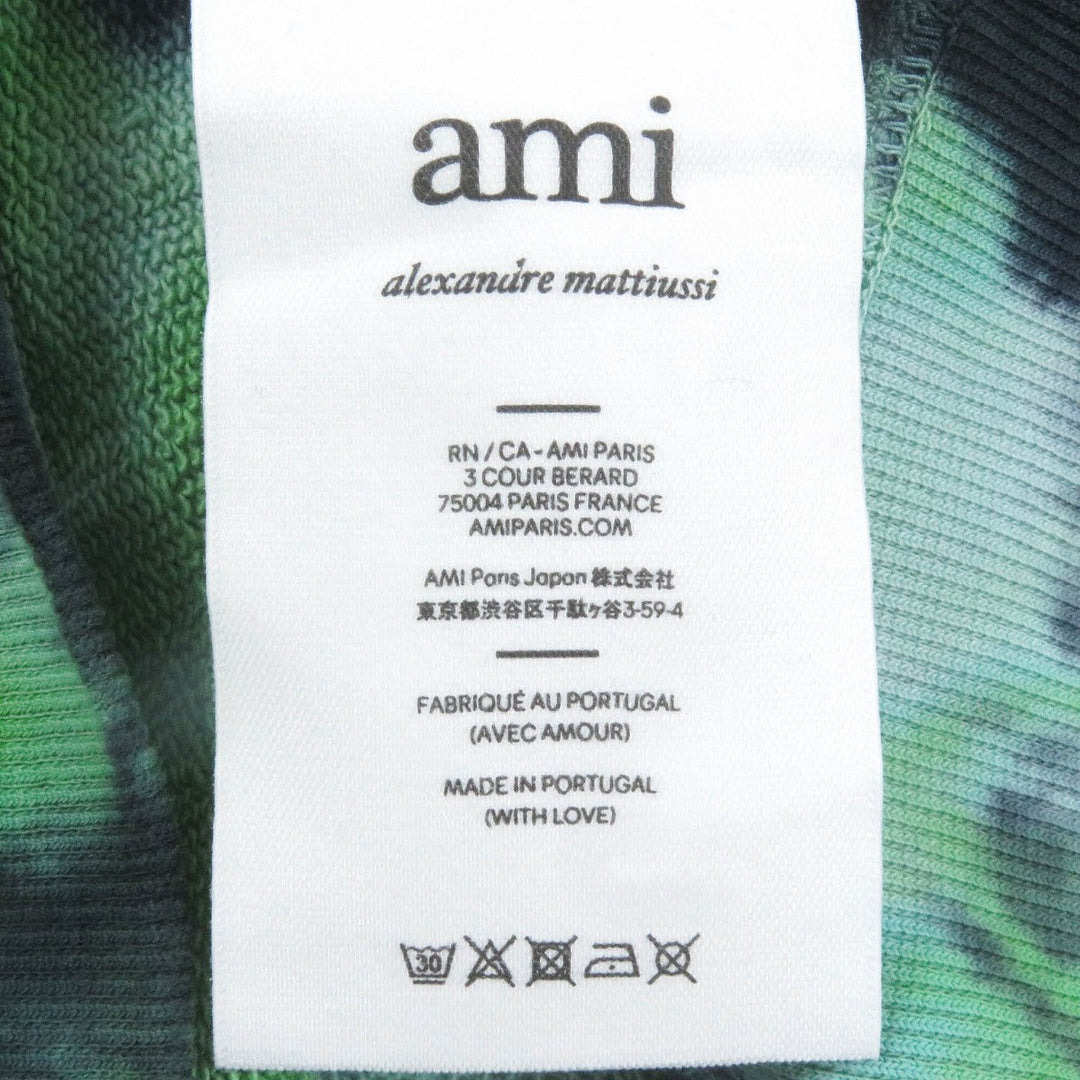 AMI Paris Hoodie E22USW208 cotton Bi-color mens XL Used Authentic