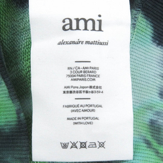 AMI Paris Hoodie E22USW208 cotton Bi-color mens XL Used Authentic