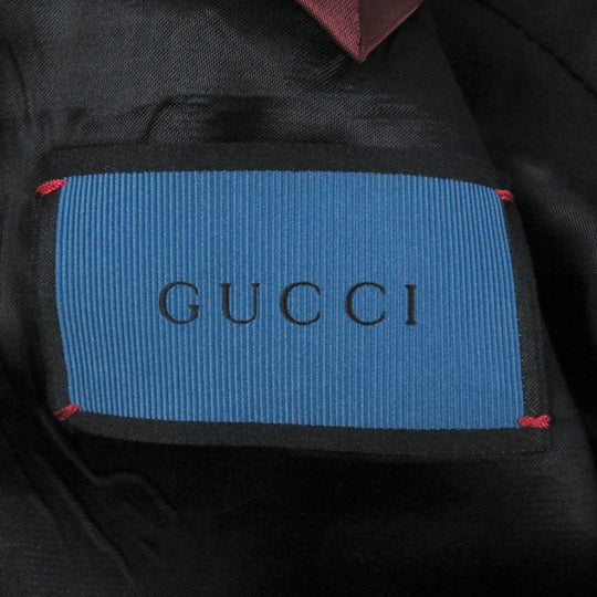 GUCCI tailored jacket 457776 Outer: 60% mohair, Outer: 40% wool, Lining: 68% rayon, Lining: 32% silk, Sleeve lining: 100% rayon black DIY mens 46 Used Authentic