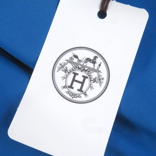 HERMES Jacket Main: 80% nylon, Main: 20% polyurethane, Part: 100% cotton, Filling: 100% polyester Charcoal Blue mens 46 Used Authentic