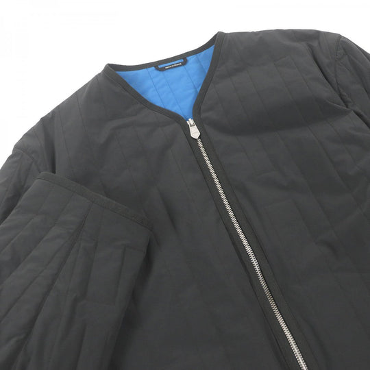HERMES Jacket Main: 80% nylon, Main: 20% polyurethane, Part: 100% cotton, Filling: 100% polyester Charcoal Blue mens 46 Used Authentic
