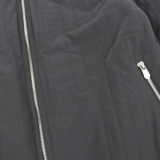 HERMES Jacket Main: 80% nylon, Main: 20% polyurethane, Part: 100% cotton, Filling: 100% polyester Charcoal Blue mens 46 Used Authentic