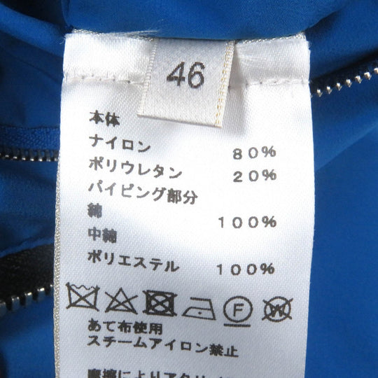 HERMES Jacket Main: 80% nylon, Main: 20% polyurethane, Part: 100% cotton, Filling: 100% polyester Charcoal Blue mens 46 Used Authentic