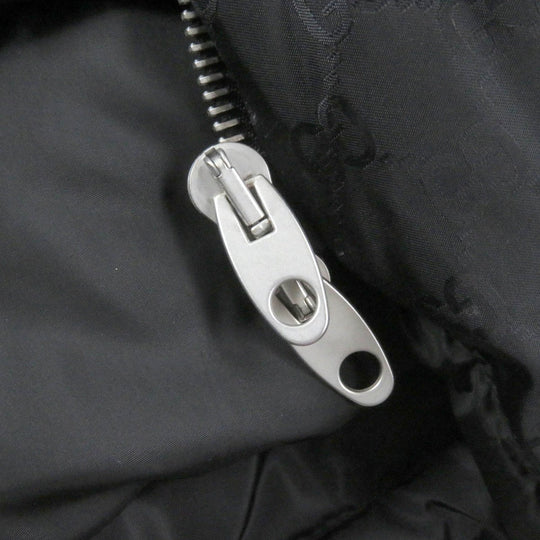 GUCCI down coat 603569 Main: 100% nylon, Filling: 90% down, Filling: 10% feather, Part: 100% wool, Part: 100% nylon black mens 50 Used Authentic