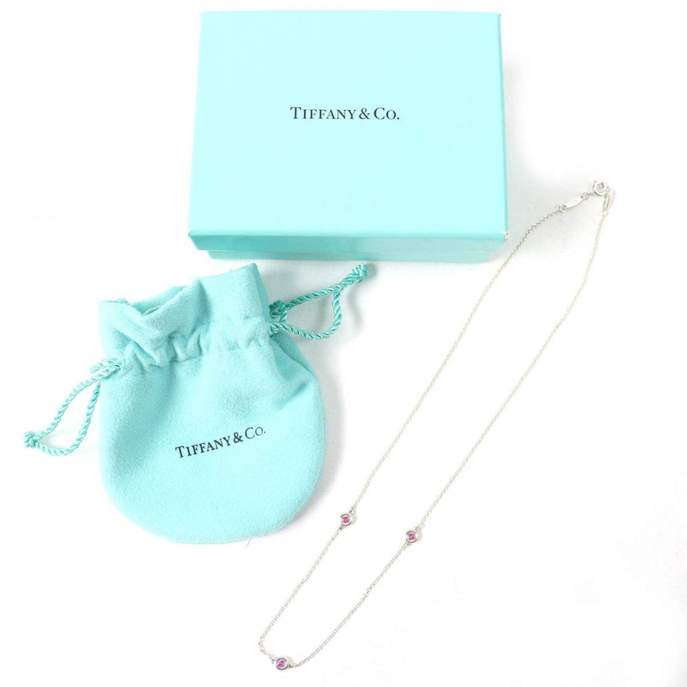 TIFFANY&Co. Necklace Main: SV925, Part: Pink sapphire Silver El Saperetti Color by the yard Women Used Authentic