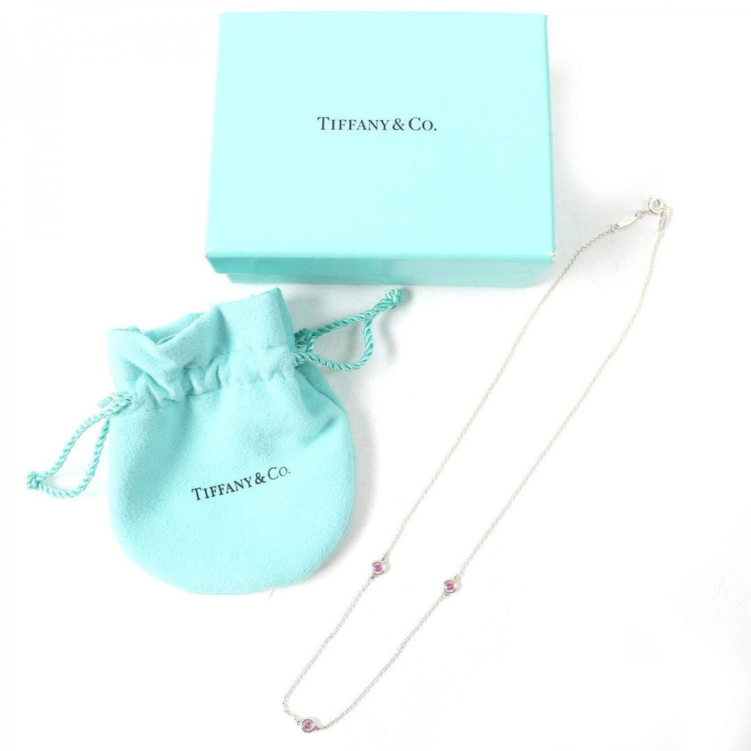TIFFANY&Co. Necklace Main: SV925, Part: Pink sapphire Silver El Saperetti Color by the yard Women Used Authentic