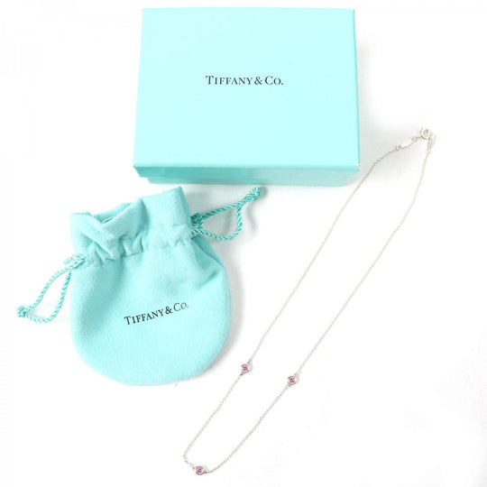TIFFANY&Co. Necklace Main: SV925, Part: Pink sapphire Silver El Saperetti Color by the yard Women Used Authentic