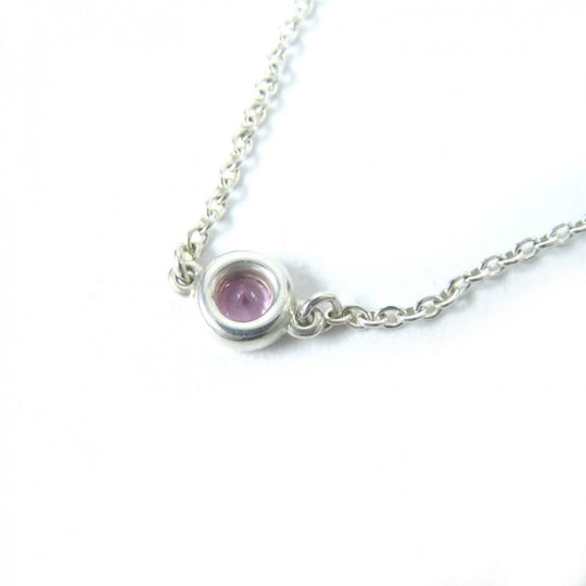 TIFFANY&Co. Necklace Main: SV925, Part: Pink sapphire Silver El Saperetti Color by the yard Women Used Authentic