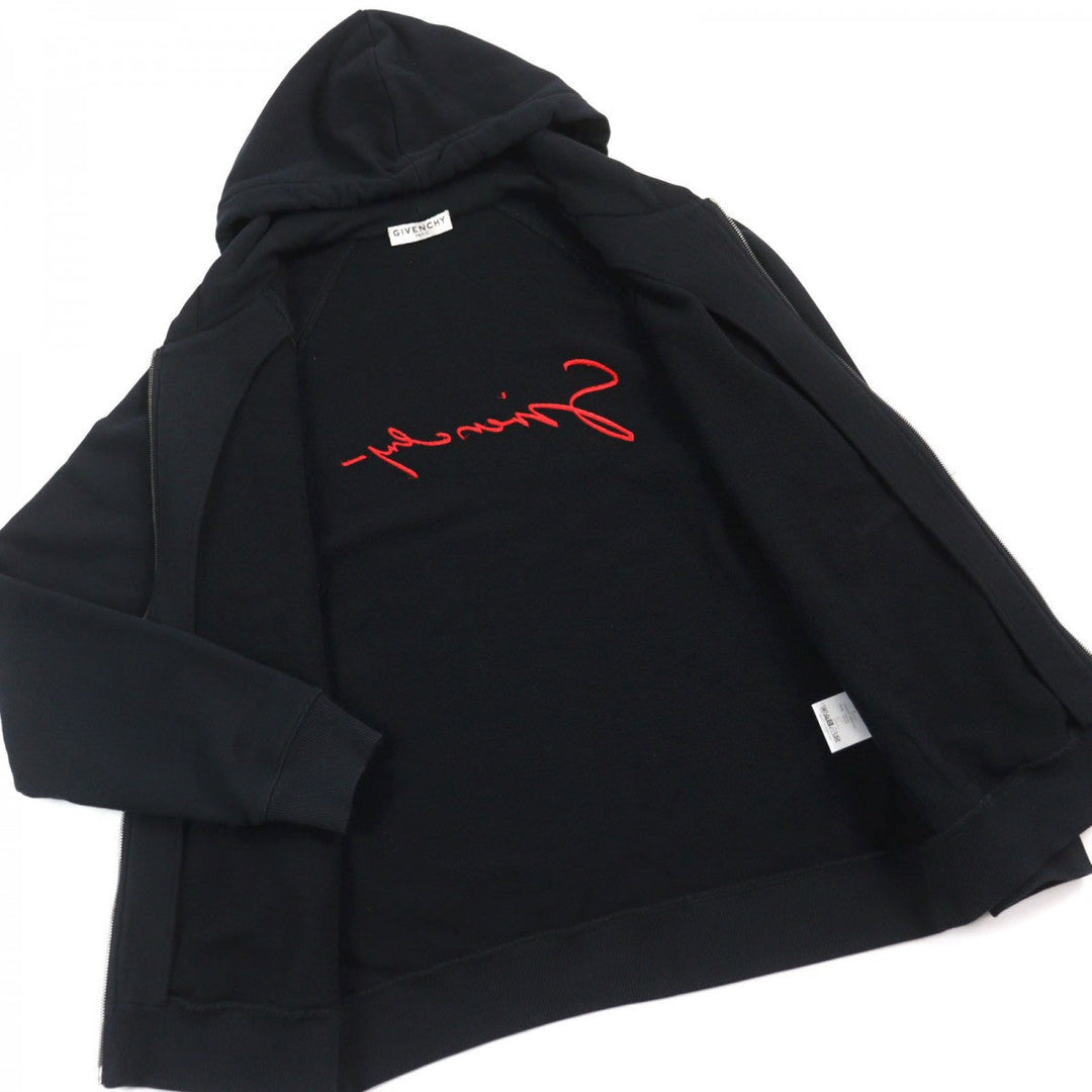 GIVENCHY Hoodie BMJ05K30AF Main: 100% cotton, Part: 100% rayon Black type mens S Used Authentic